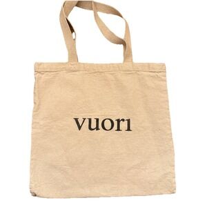 Vuori Canvas Tote Bag The Rise The Shine Logo Reusable Washable Medium 14x14